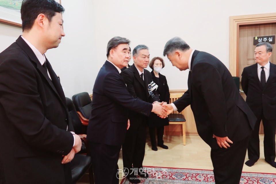 광주중앙교회 원로 목사 故 한기승 목사 장례식장 모습
