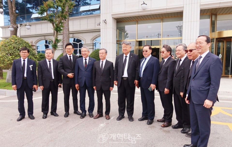 광주중앙교회 원로 목사 故 한기승 목사 장례식장 모습
