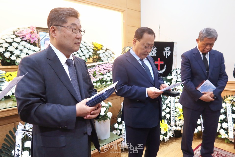 광주중앙교회 故 한기승 원로 목사, 전국호남협 위로예배 모습