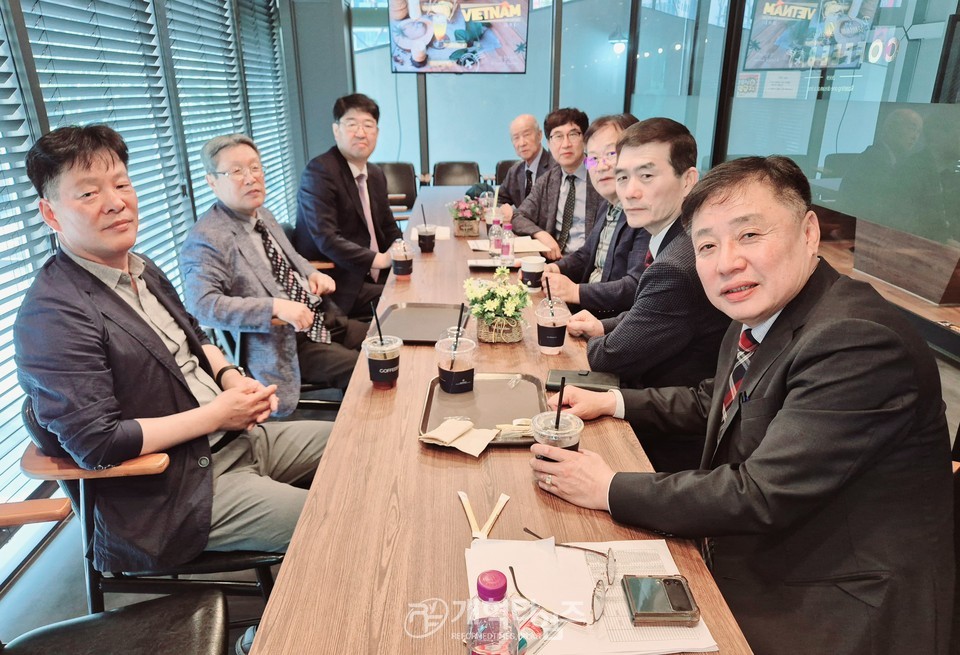 조형국 장로, 전국남전도회 중부ㆍ호남지역 회장 후보 추천 모습