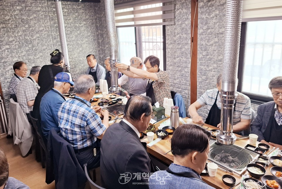 서울ㆍ서북지역장로회, 증경 회장 초청 야외 친교회 모습