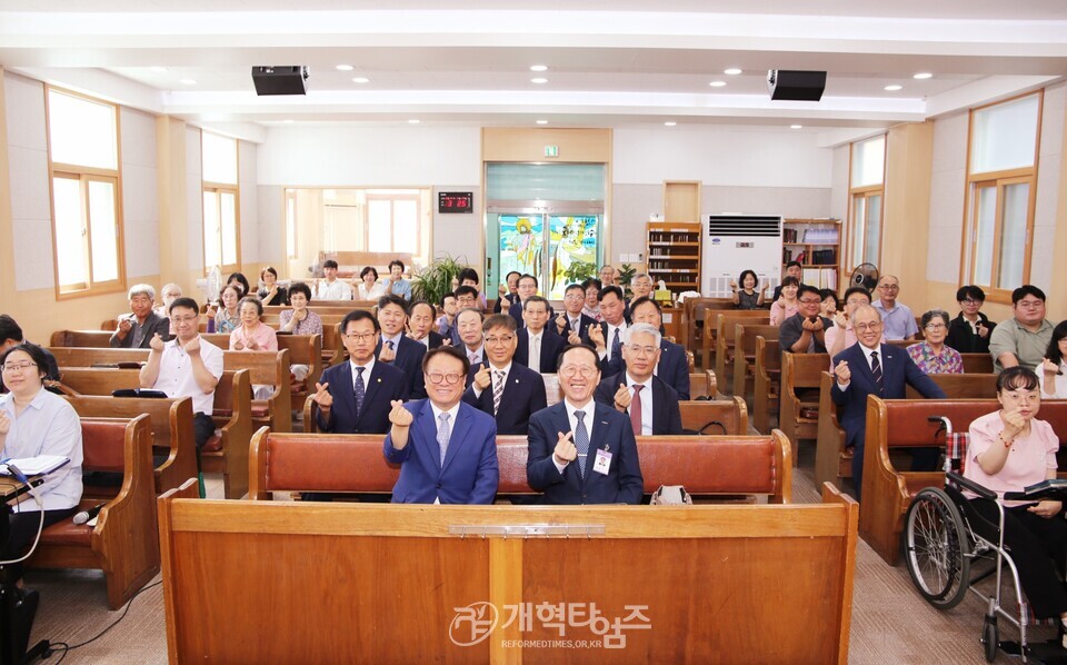 전국남전도회 제11차 순회헌신예배 모습(센텀 새생명교회)