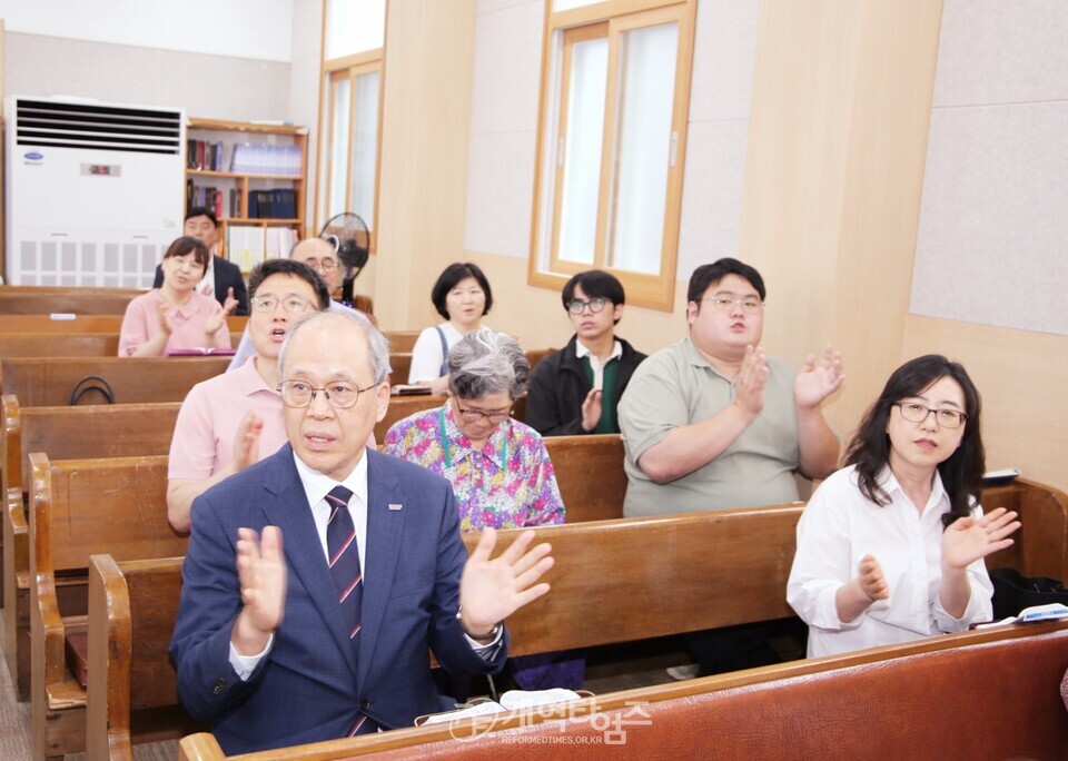 전국남전도회 제11차 순회헌신예배 모습(센텀 새생명교회)