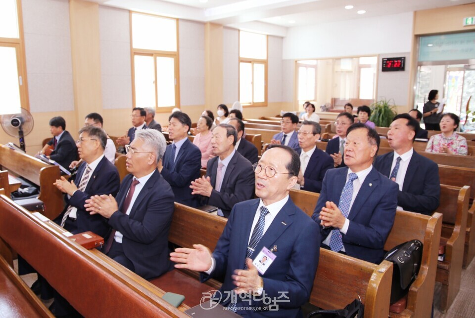 전국남전도회 제11차 순회헌신예배 모습(센텀 새생명교회)