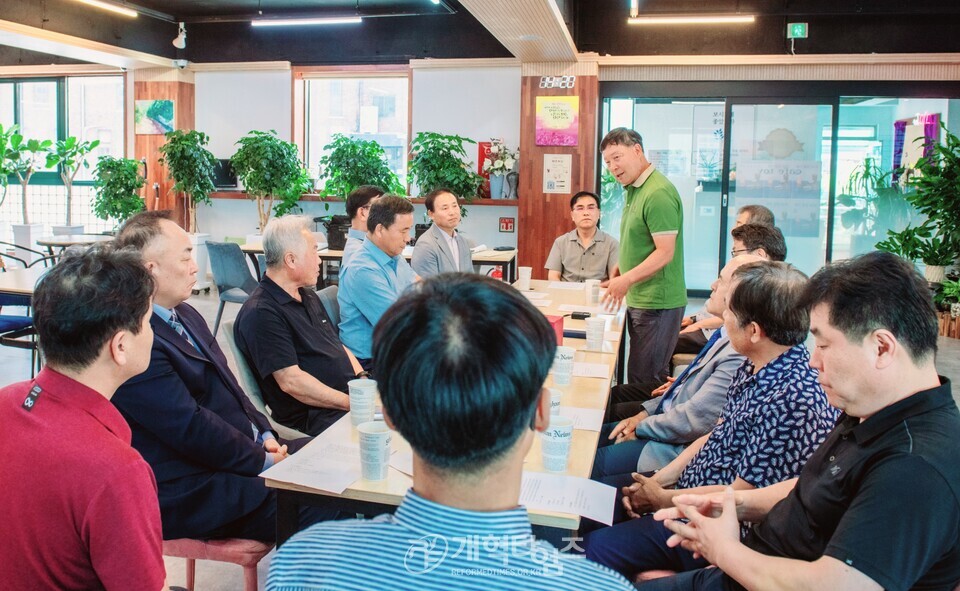 전북지역남전도회, 사랑의 쌀 나누기 모습