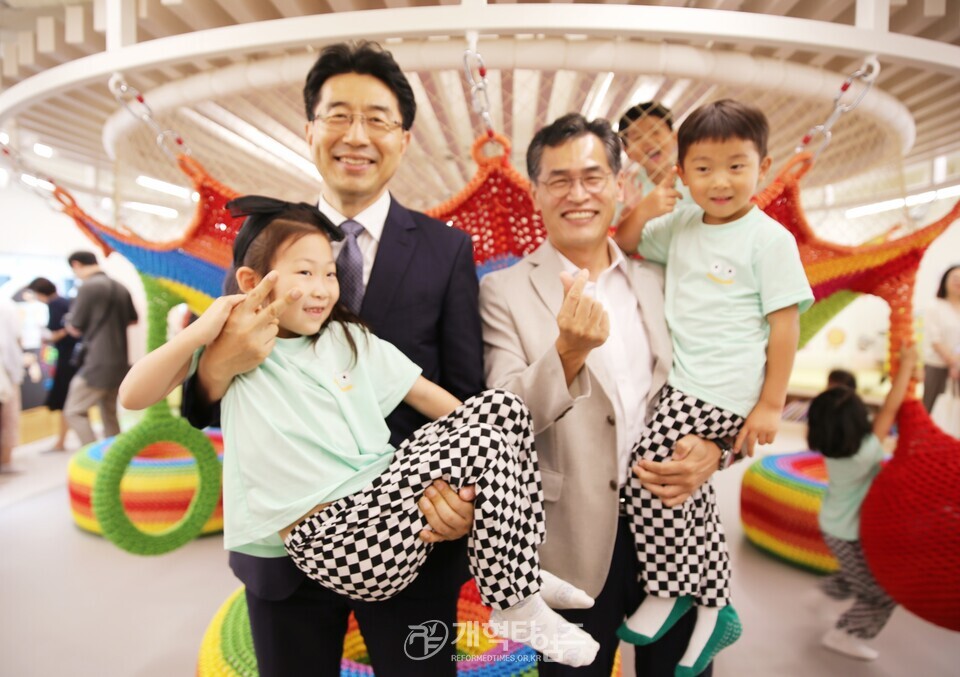 대한교회, 서울형 키즈카페 개관식 모습