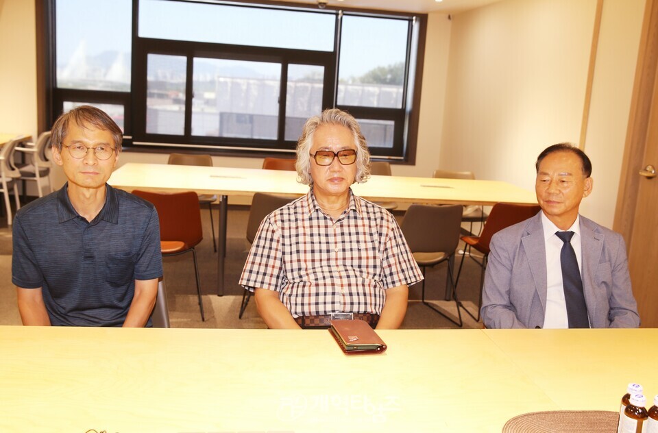 대화재가 발생한 구리 새음교회 모습