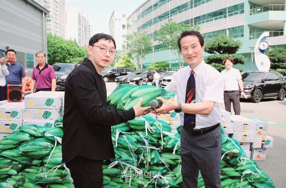 선한장로회, 농촌 선교를 위한 도농상생 농산물 사랑의 나눔 행사 모습