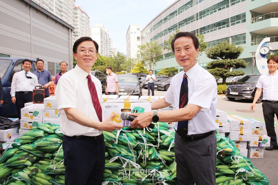 선한장로회, 농촌 선교를 위한 도농상생 농산물 사랑의 나눔 행사 모습
