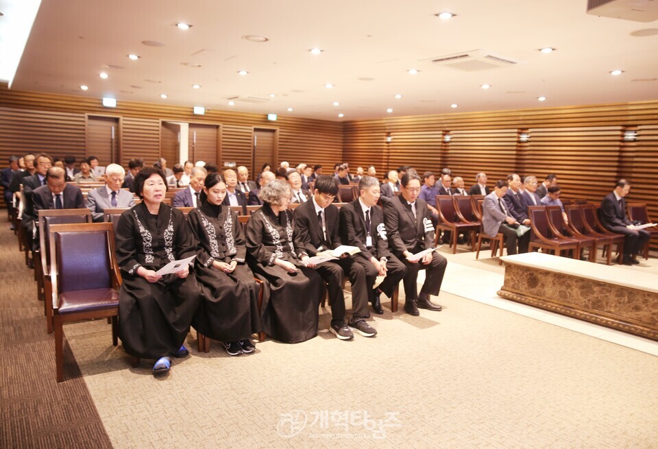故 양성수 장로 장례식장 조문 모습