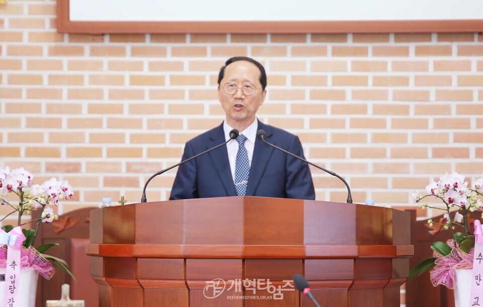전국남전도회, 수만교회 입당 감사예배 모습