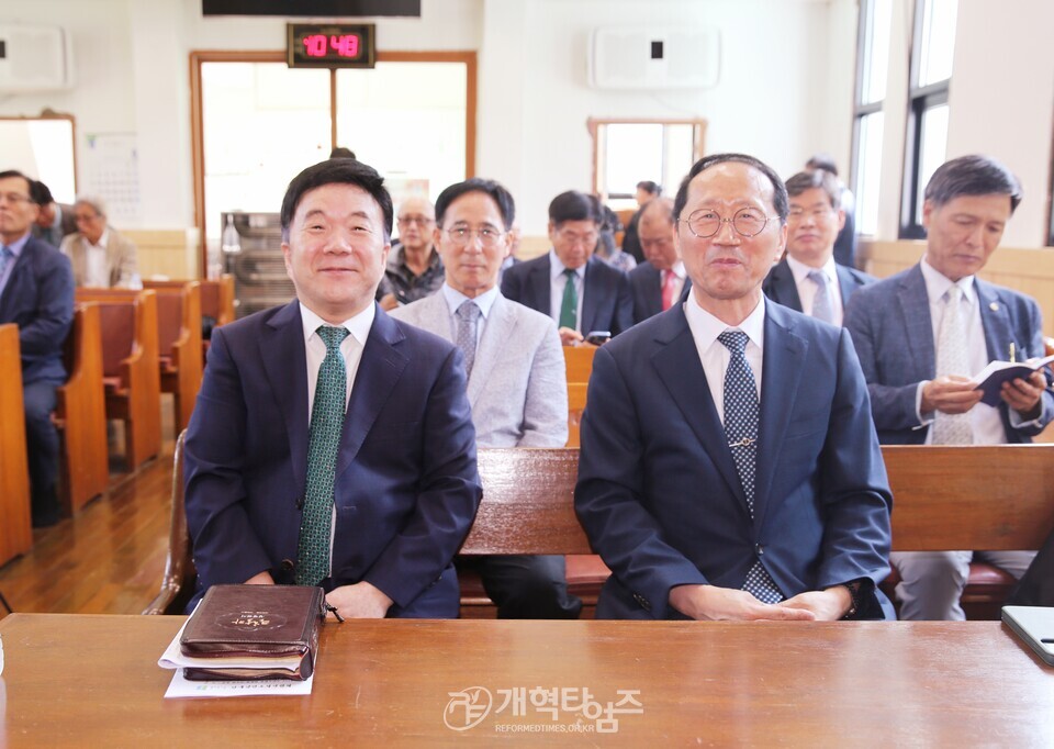 전국남전도회, 수만교회 입당 감사예배 모습