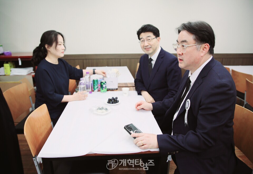 110회 총회 의전분과장 정신길 목사 부친상 모습