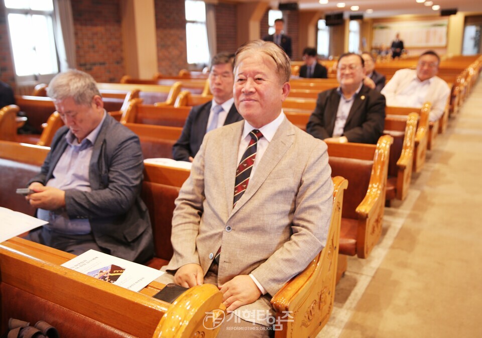 전국남전도회, 제45회기 회장 이ㆍ취임 감사예배 모습