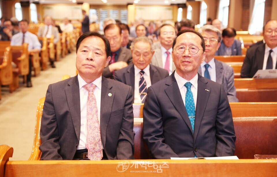 전국남전도회, 제45회기 회장 이ㆍ취임 감사예배 모습