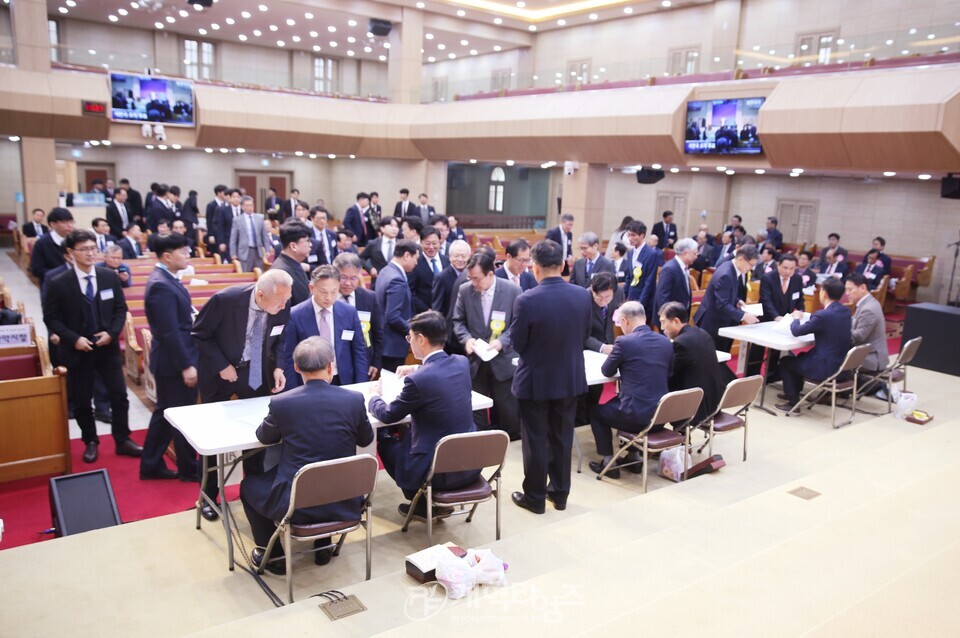 서울강남노회 제100회 정기회 모습