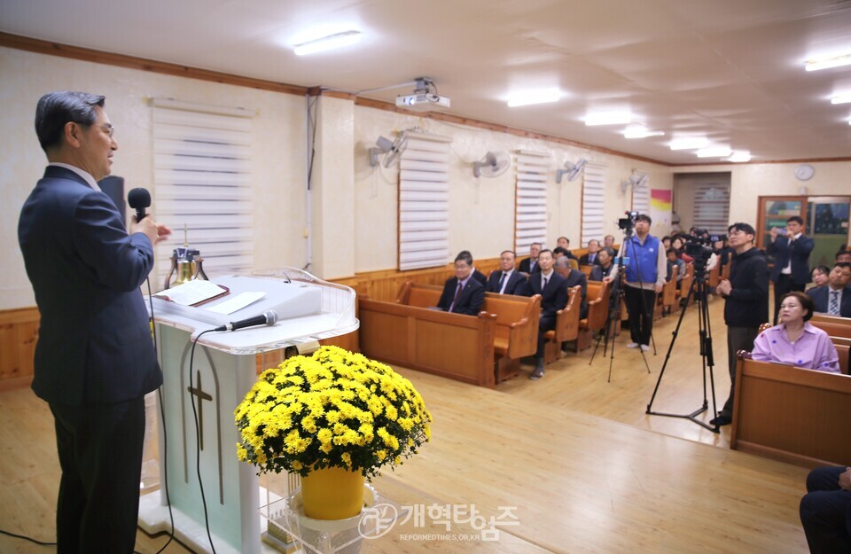 총회장 장봉생 목사, 강원노회 인제 부평교회 모습