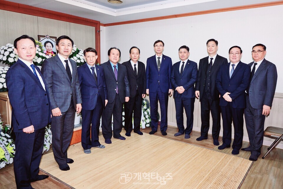 권택성 장로 모친 고 장종은 사모 장례식장 모습