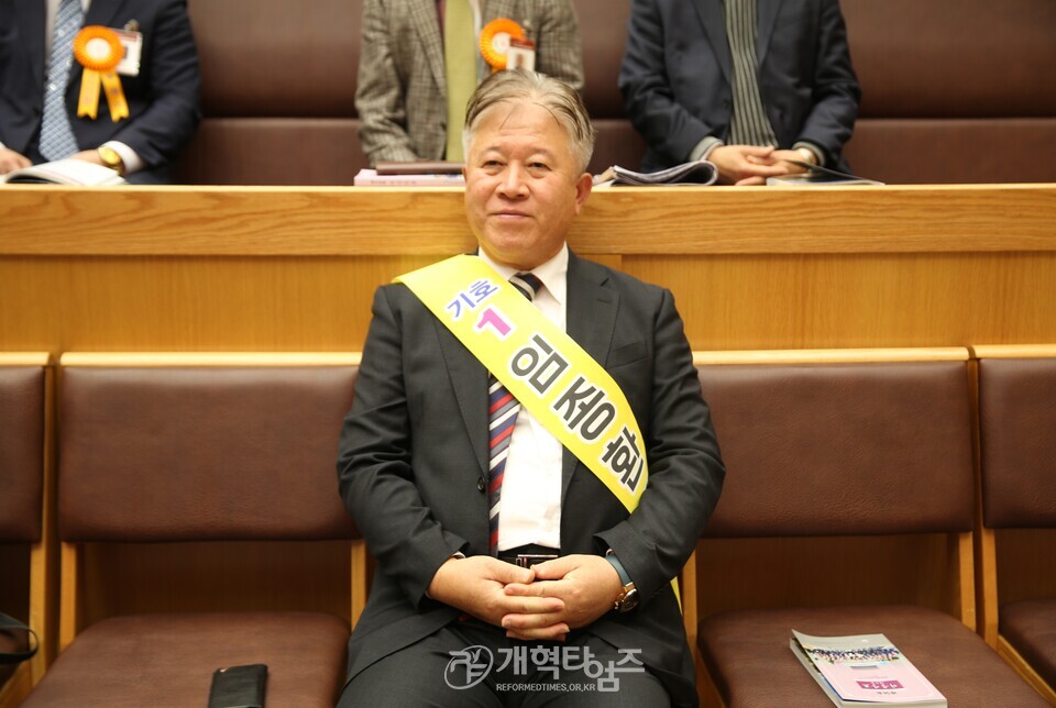 전국장로회 수석 부회장 후보 모습