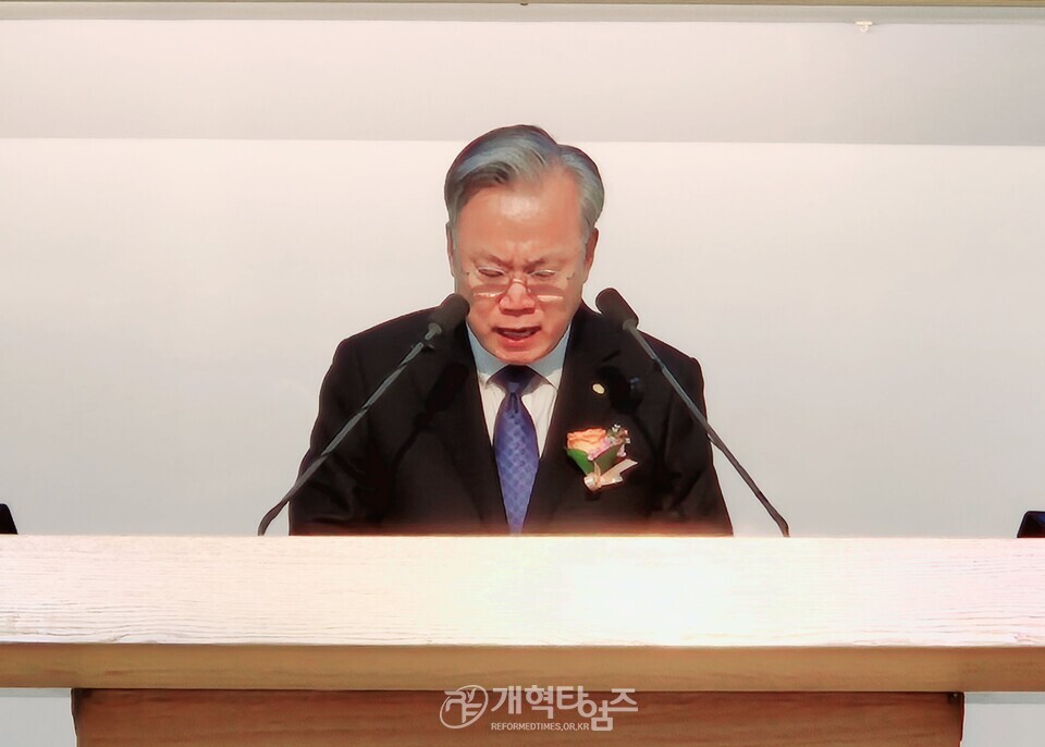 10기독신문사,「기독신문 창간 60주년 기념 감사예배」모습