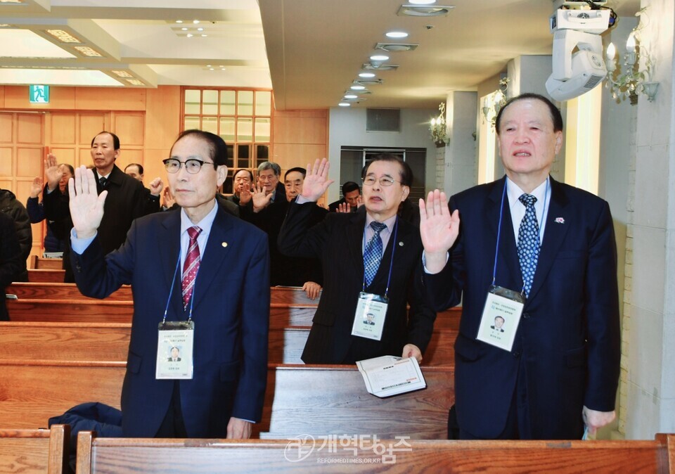 전국원로ㆍ은퇴장로회, 제33회기 11월 월례회ㆍ임원회 모습