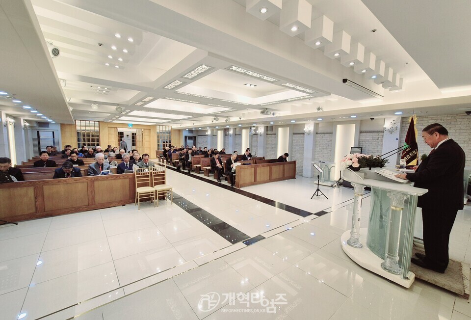 전국원로ㆍ은퇴장로회, 제33회기 11월 월례회ㆍ임원회 모습