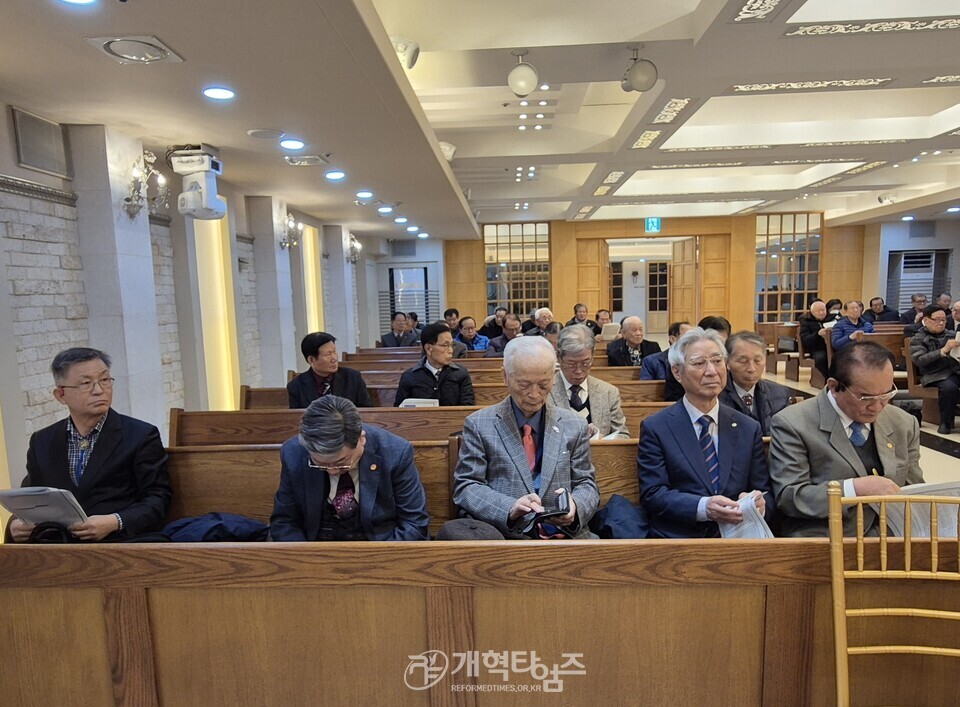 전국원로ㆍ은퇴장로회, 제33회기 11월 월례회ㆍ임원회 모습