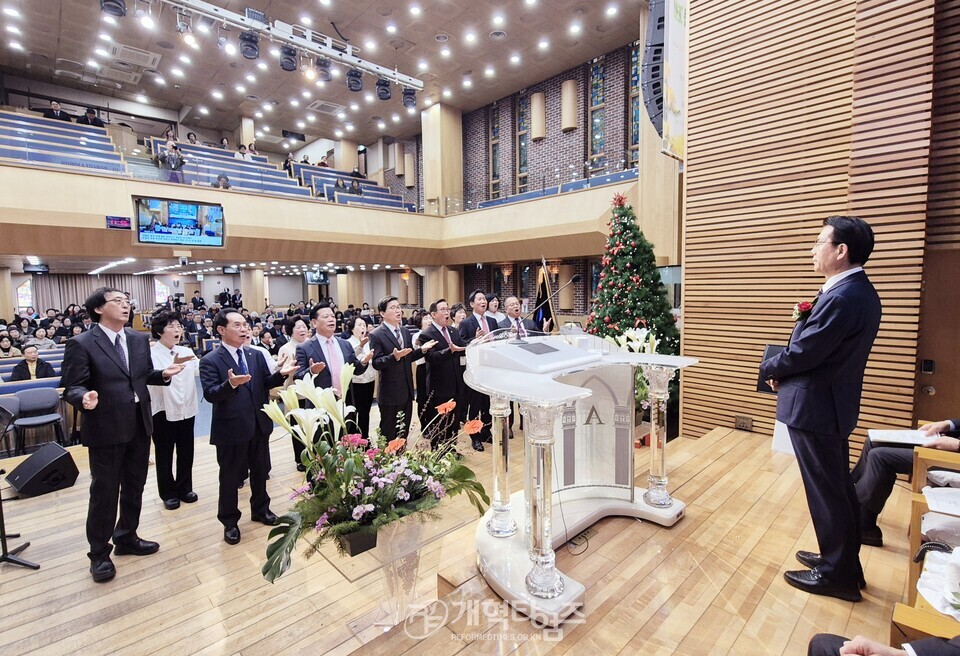 경기총, 제38회 정기총회 및 대표총회장 이ㆍ취임 감사예배 모습