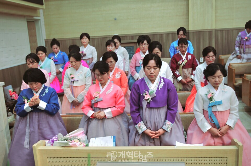 영광대교회,「교회 설립 120주년 감사 직분자 은퇴 및 임직식」모습