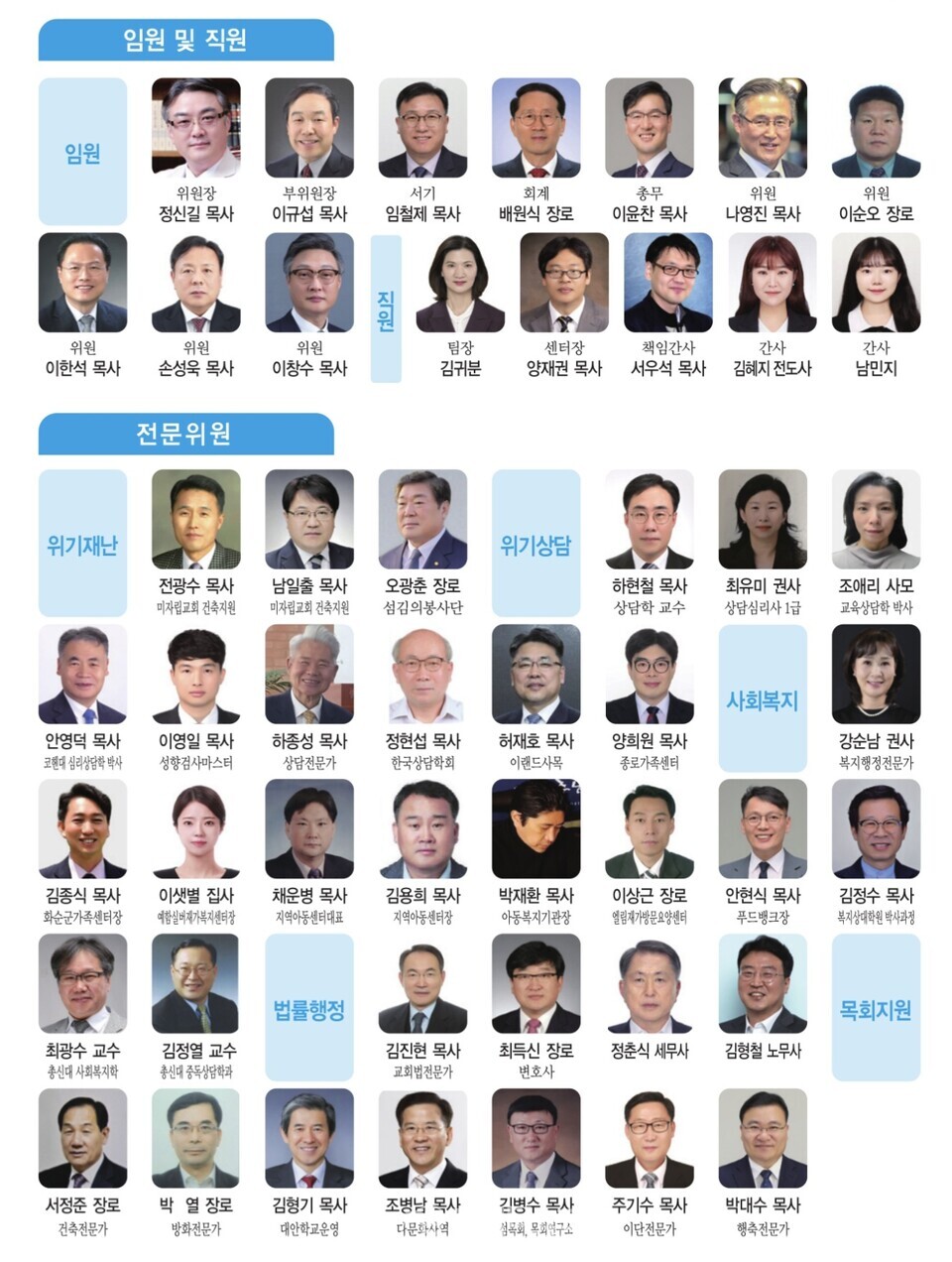 교회종합지원센터 및 기도와 전도운동본부 위촉식 소개