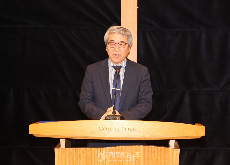 동서울노회장로회 정기총회 모습