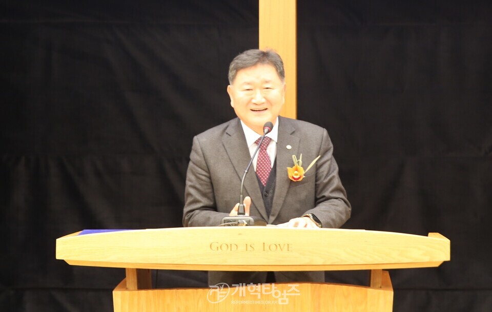 동서울노회장로회 정기총회 모습