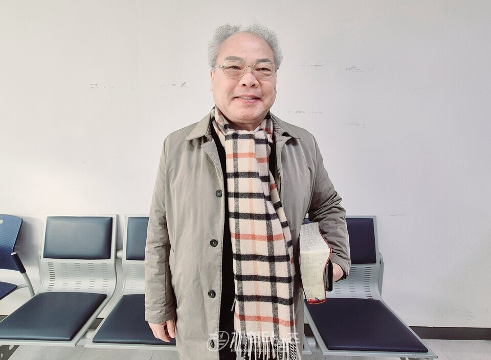 전국남전도회, 광주교도소에서 수용자들과 성탄축하 전도 예배 모습