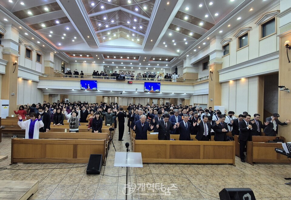 기도와 전도운동본부, 광주권역 연합기도회 모습