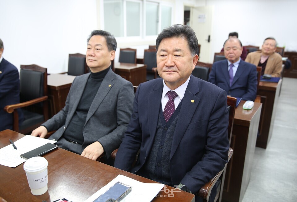 제55회기 전국장로회, 5개 지역장로회 회장 및 특별위원장 연석회의 모습