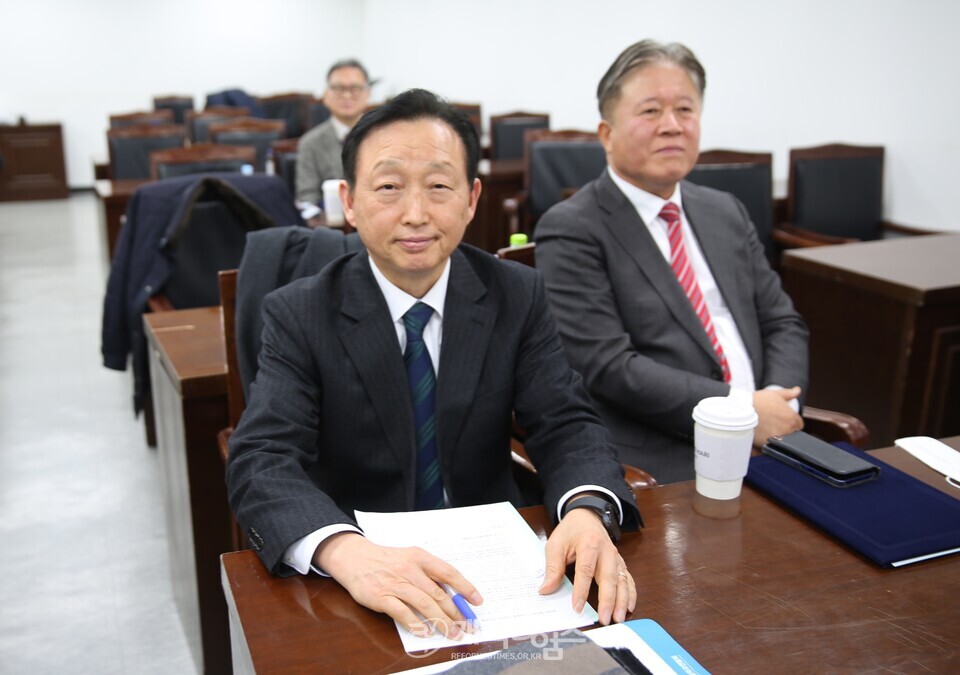 제55회기 전국장로회, 5개 지역장로회 회장 및 특별위원장 연석회의 모습