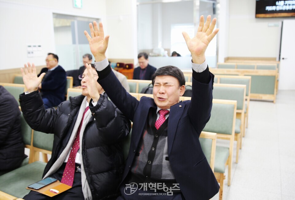 총회 기도와전도운동본부, 의산노회 신년하례회 및 기도회 모습