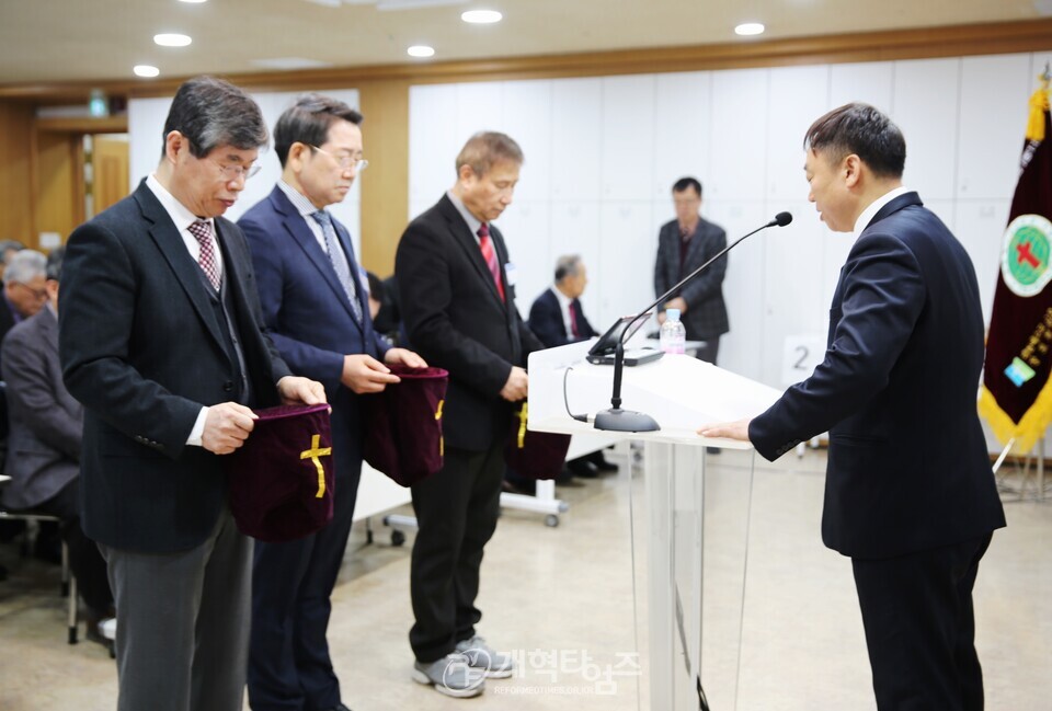 서울ㆍ서북지역남전도회연합회, 신년하례회 모습