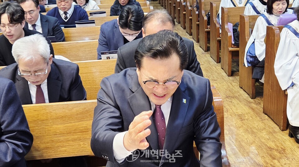 총회 기도와 전도운동본부, 강원권역 연합기도회 모습(강릉제일교회)