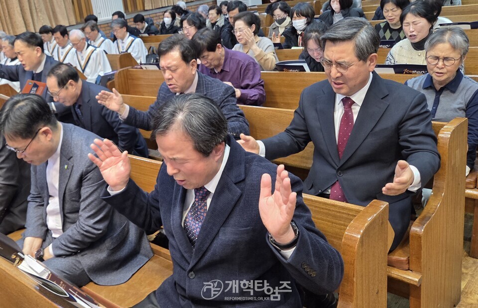 기도와 전도운동본부, 강원권역 연합기도회 모습(강릉제일교회)