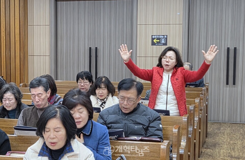 기도와 전도운동본부, 강원권역 연합기도회 모습(강릉제일교회)