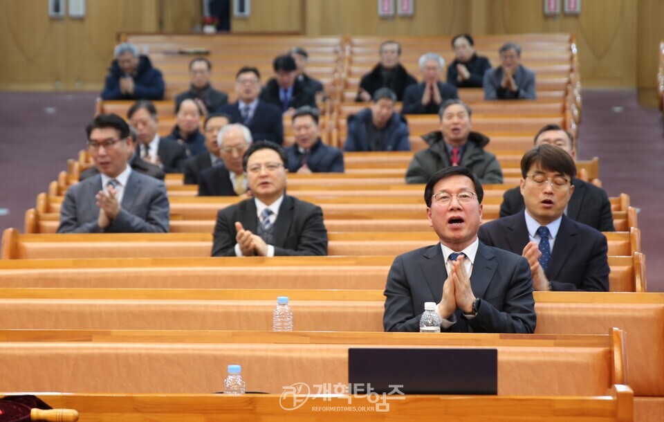 대전노회, 총회 Restart 함께 기도ㆍ함께 전도 연합기도회 모습