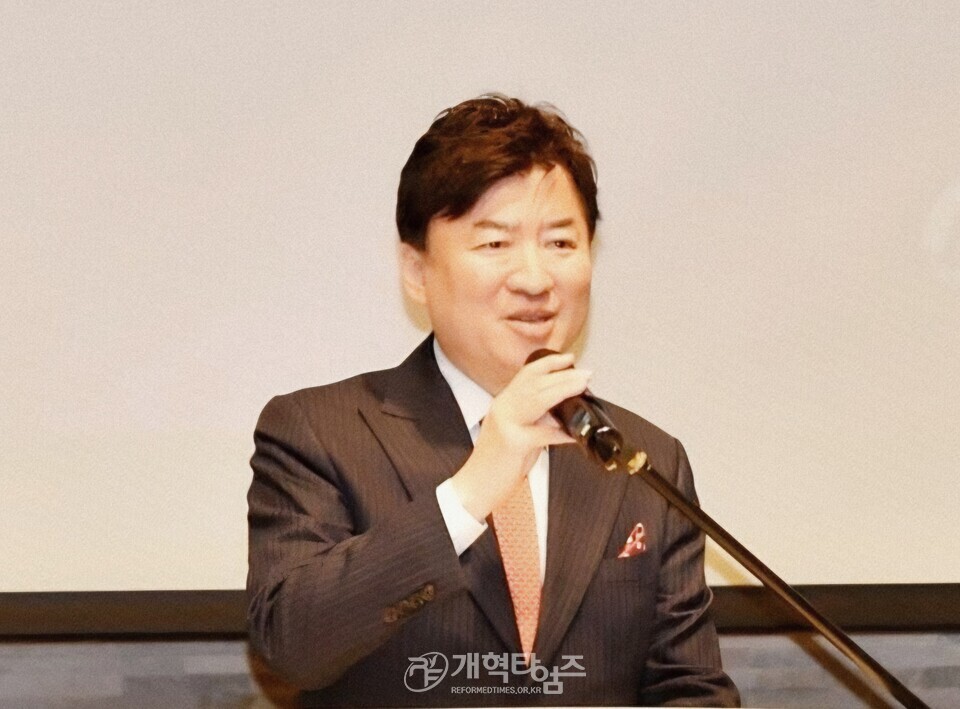 한국미술협회 정상화를 위한 비상대책위원회 결의대회 모습