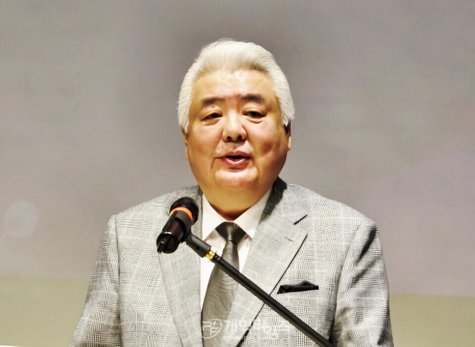 한국미술협회 정상화를 위한 비상대책위원회 결의대회 모습