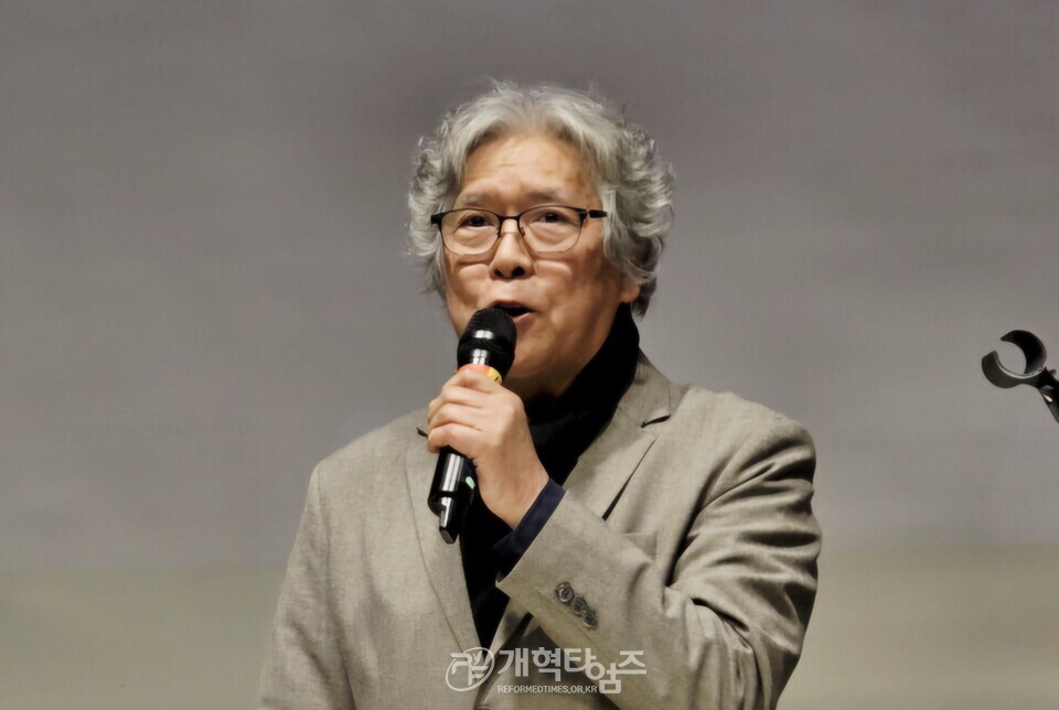 한국미술협회 정상화를 위한 비상대책위원회 결의대회 모습