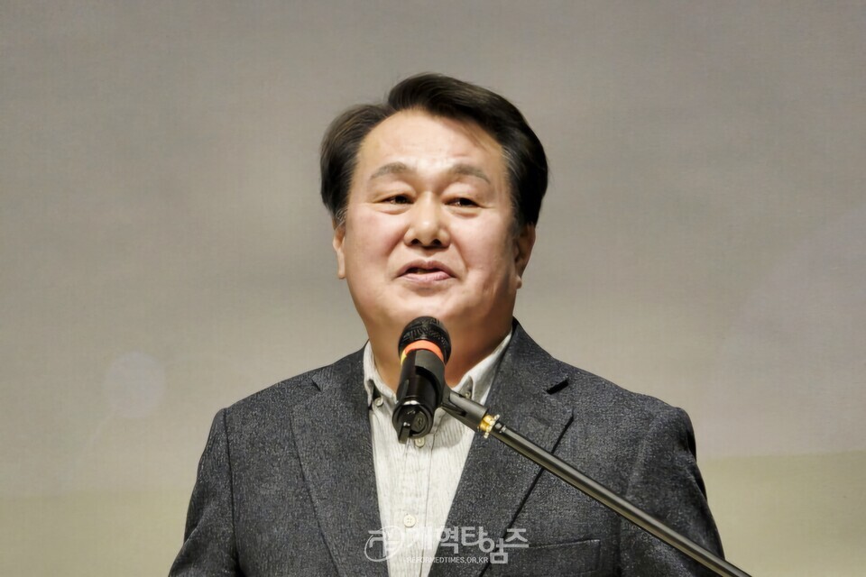 한국미술협회 정상화를 위한 비상대책위원회 결의대회 모습