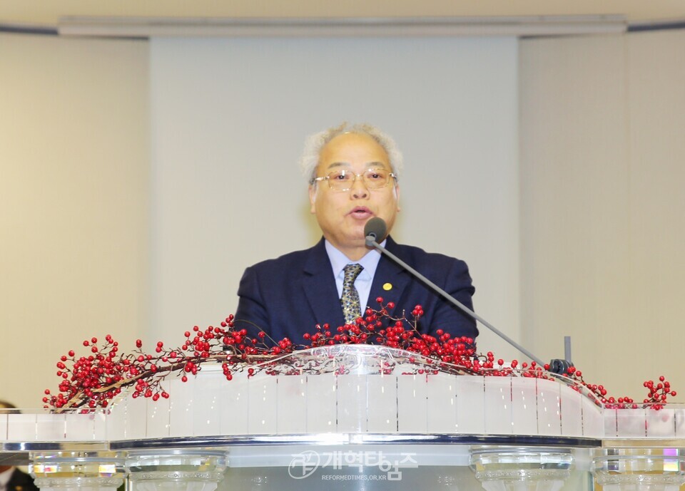 광신대, 총장 이ㆍ취임 감사예배 모습