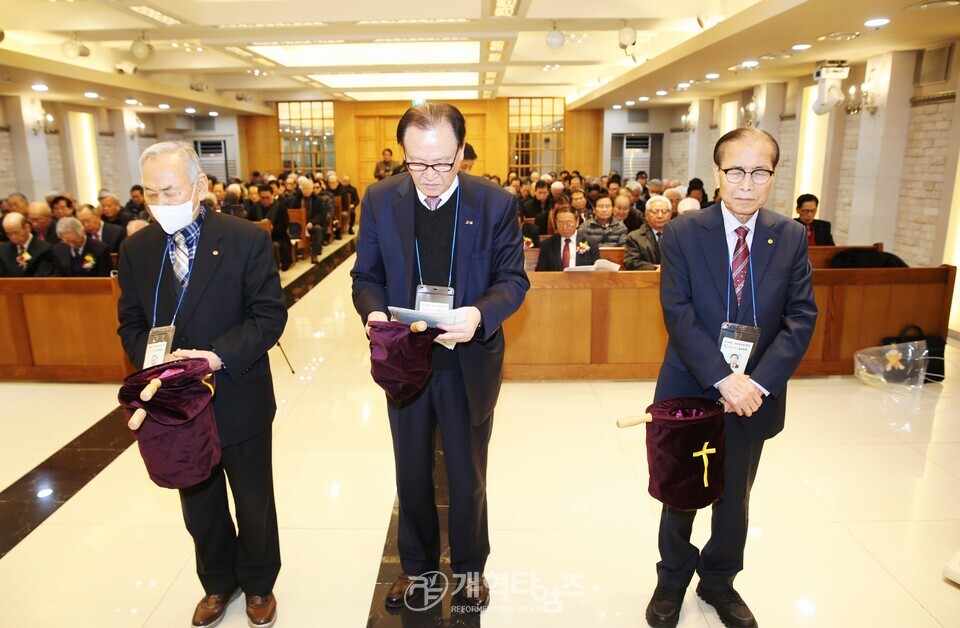 전국원로ㆍ은퇴장로회, 신년하례예배 및 월례회 모습