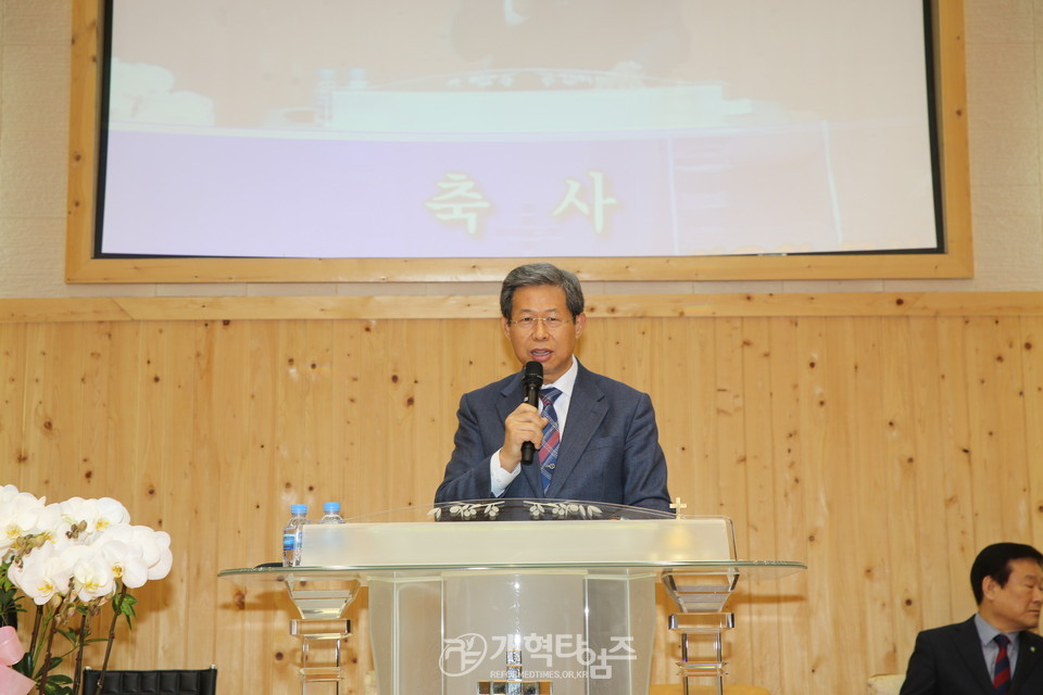 김성경 목사 측 한성노회 분립예배, (가칭)개성노회, 재경호남협의회 차기회장 이은철 목사 모습