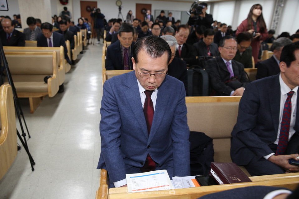 총회회관에서 열린 2020년 신년하례회 모습